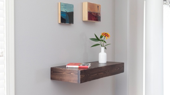 Floating Shelf + Storage