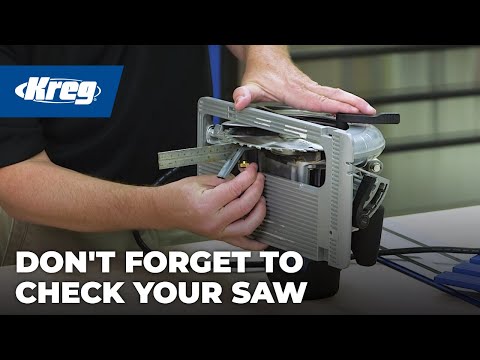 Check your saw to ensure square cuts