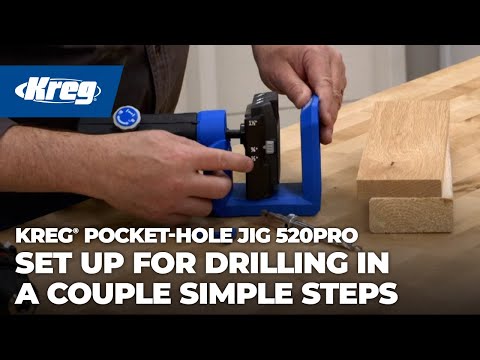 Set up for drilling in a couple simple steps