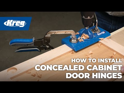 How to install concealed cabinet door hinges