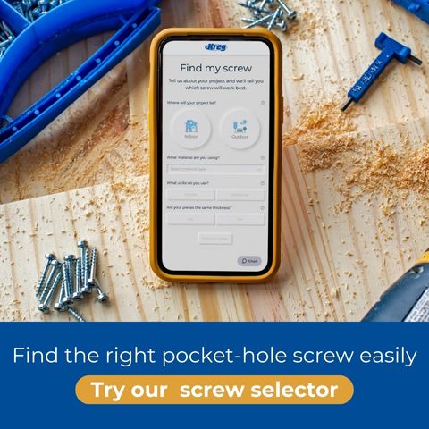 Find the right pocket-hole screw easily